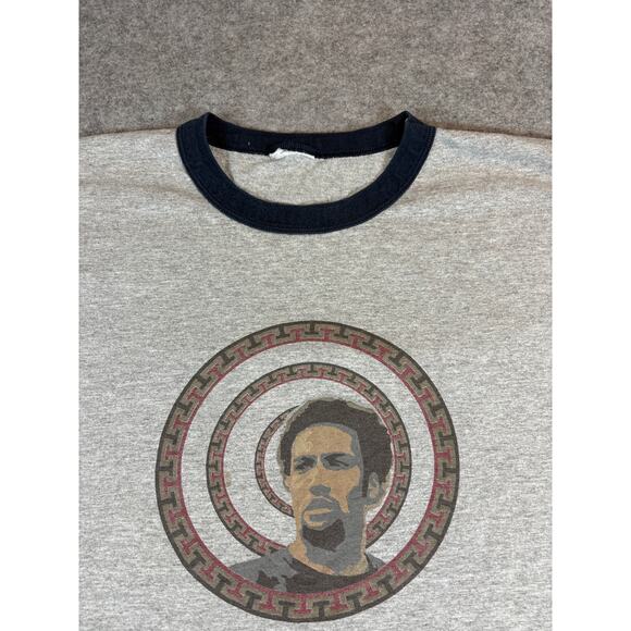 VINTAGE Ben Harper & The Innocent Criminals Band Shirt Men Large Gray Ringer Tee - Picture 6 of 8